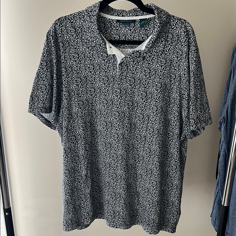 Men's Perry Ellis Pima Cotton Floral Polo